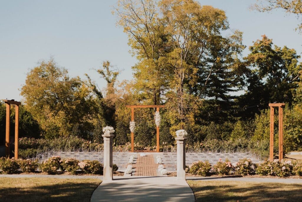 One of the best places to get married in Nashville, our wedding ceremony area