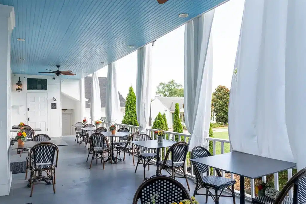 The Best Nashville Winery & More Wineries in TN to Try, photo of our porch at our Nashville bed and breakfast