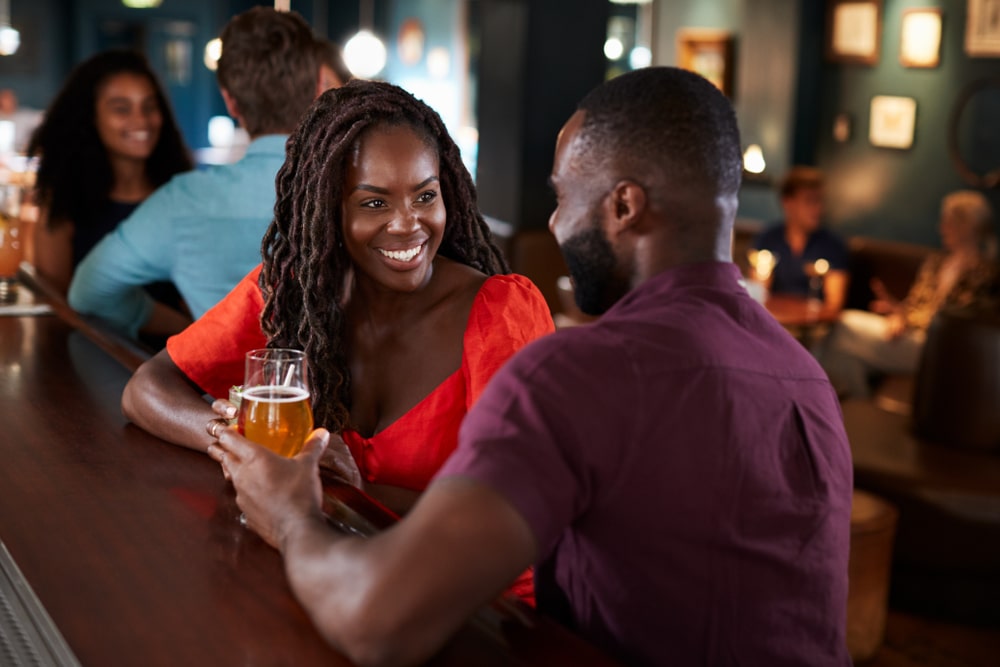 Young black couple enjoying all of the romantic things to do in Nashville, TN