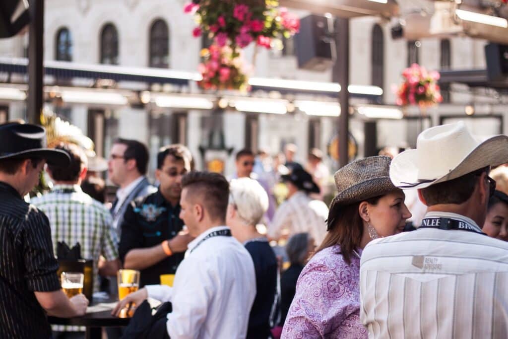 Group of people at a rooftop on one of the best tours in Nashville